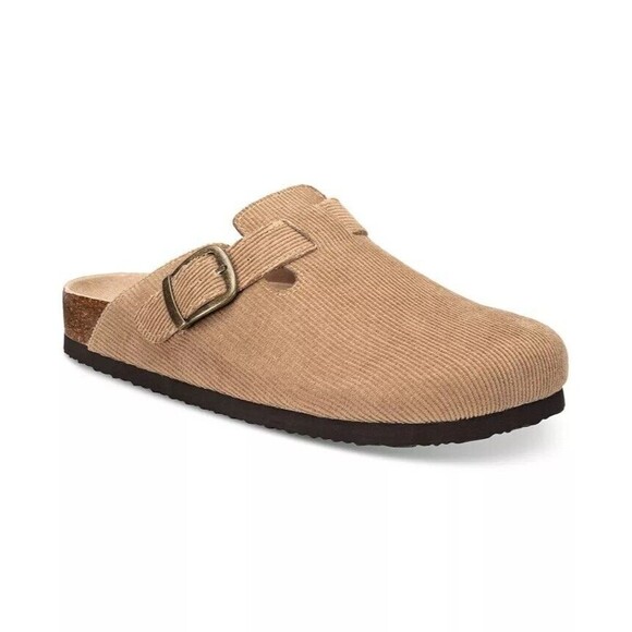 Sun + Stone Men\'s Kyler Corduroy Slip-On Clogs Sandals Beige 8 New main image 10